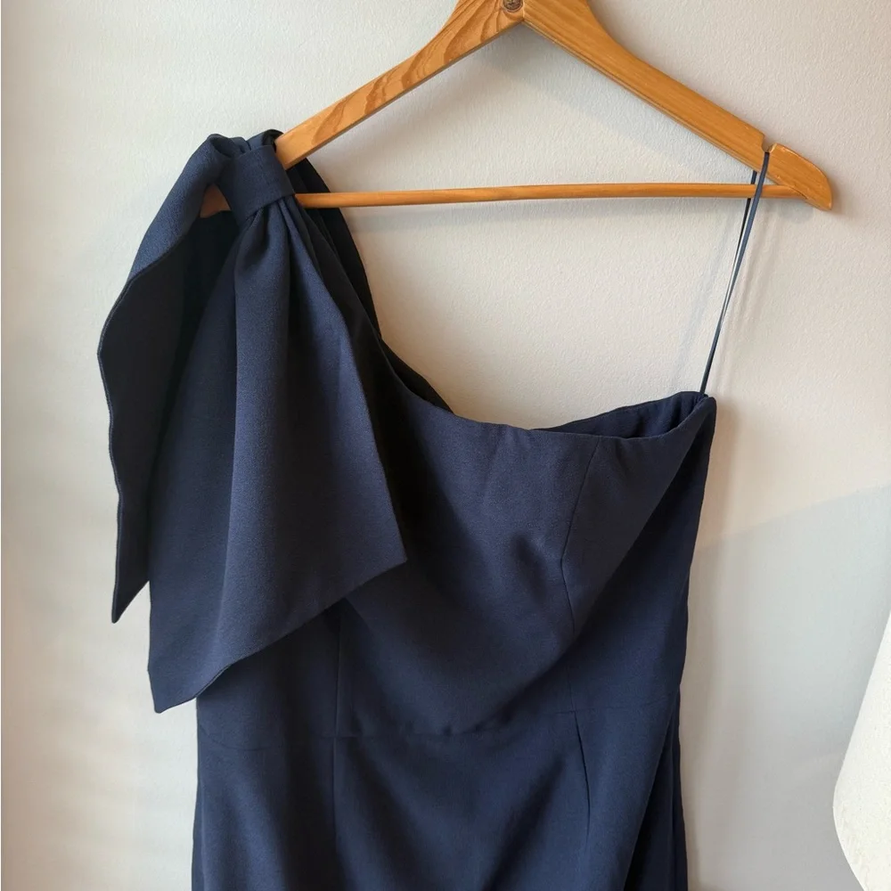 Dress The Population Tiffany One-Shoulder Navy‎ Dress NWT